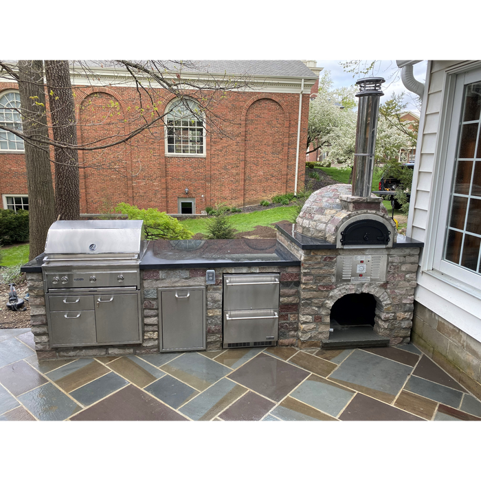 Chicago Brick Oven CBO-750 Built-In Hybrid Residential Outdoor Pizza Oven DIY Kit