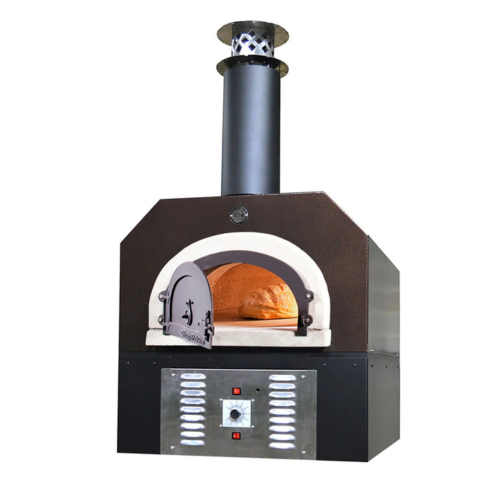 Chicago Brick Oven CBO-750 Hybrid Countertop Residential Outdoor Pizza Oven With Skirt - Natural Gas - Copper Vein - CBO-O-CT-750-HYB-NG-CV-R-3K-SKT