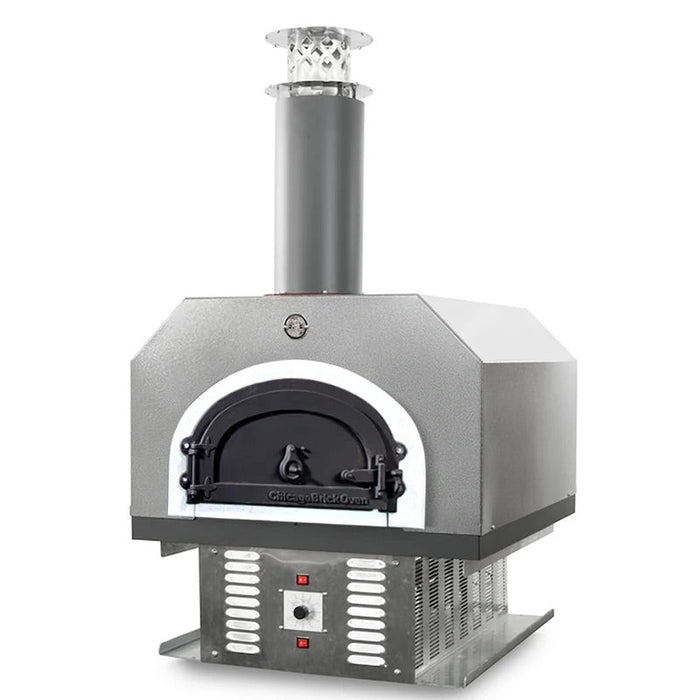 Chicago Brick Oven CBO-750 Built-In Countertop Hybrid Residential Outdoor Pizza Oven - Propane - Silver Vein- CBO-O-CT-750-HYB-LP-SV-R-3K