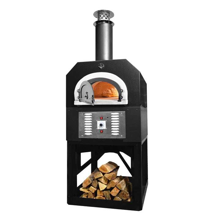 Chicago Brick Oven CBO-750 Hybrid Stand Commercial Pizza Oven - Propane - Solar Black - CBO-O-STD-750-HYB-LP-SB-C-3K