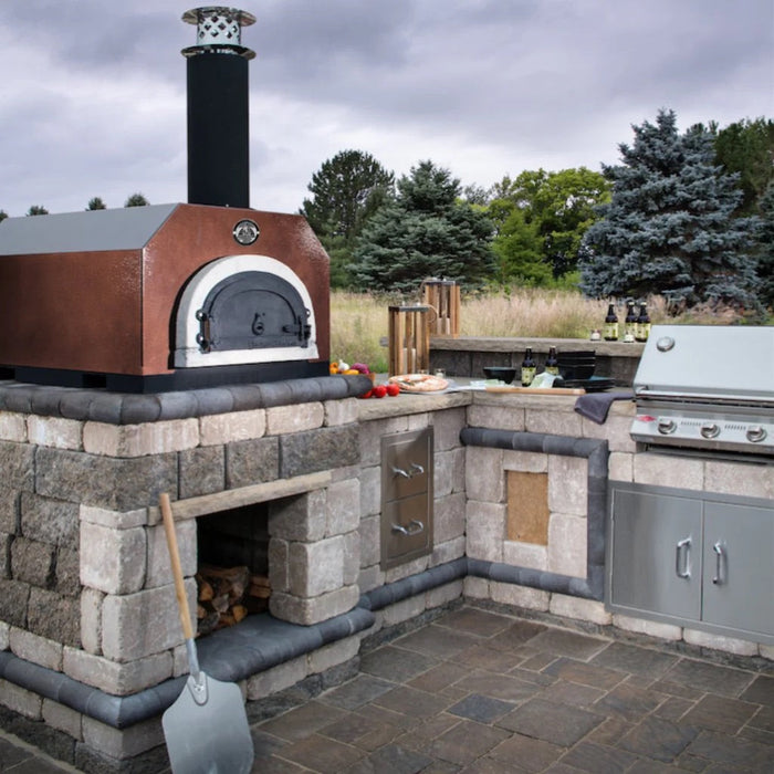 Chicago Brick Oven CBO-750 Countertop Wood Fired Pizza Oven - Copper Vein - CBO-O-CT-750-CV