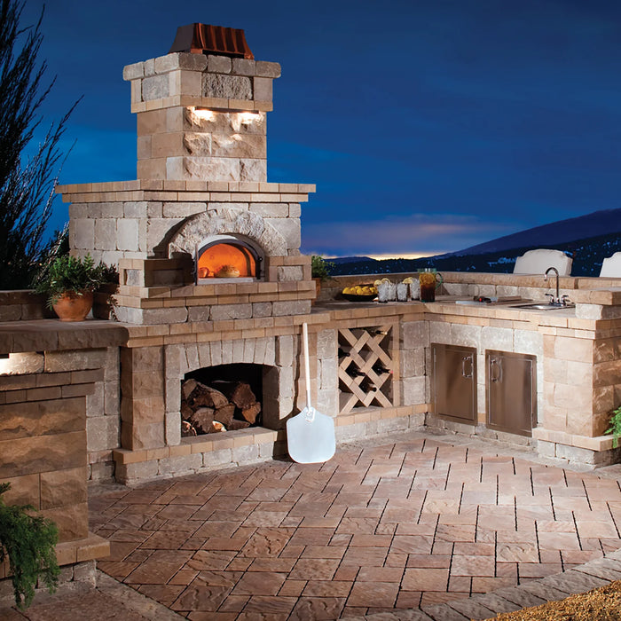 Chicago Brick Oven CBO-750 Built-In Wood Fired Outdoor Pizza Oven DIY Kit - CBO-O-KIT-750