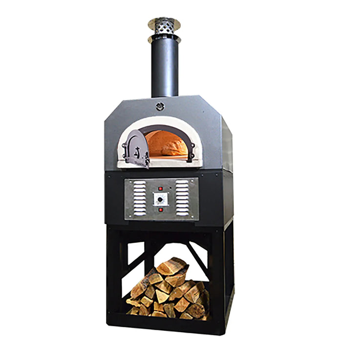 Chicago Brick Oven CBO-750 Hybrid Stand Commercial Pizza Oven - Propane - Silver Vein - CBO-O-STD-750-HYB-LP-SV-C-3K