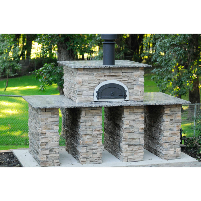 Chicago Brick Oven CBO-750 Built-In Wood Fired Outdoor Pizza Oven DIY Kit - CBO-O-KIT-750